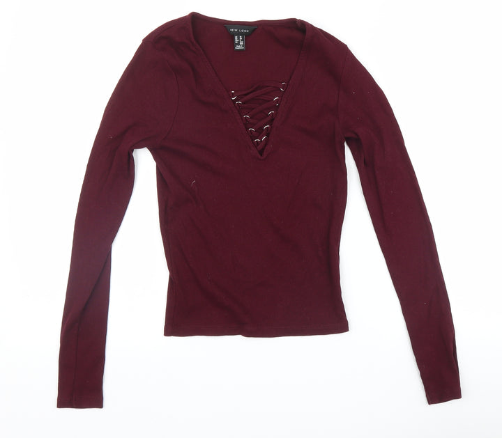 New Look Womens Purple   Pullover Jumper Size 10