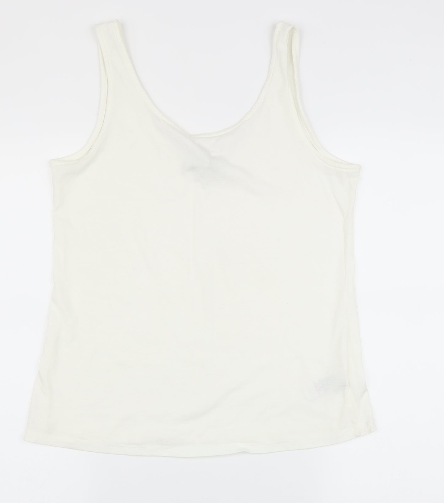 NEXT Womens White   Basic Tank Size 14