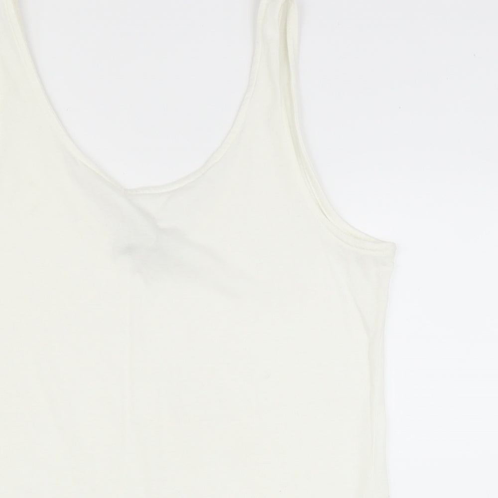 NEXT Womens White   Basic Tank Size 14