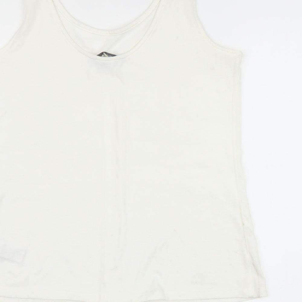 NEXT Womens White   Basic Tank Size 14