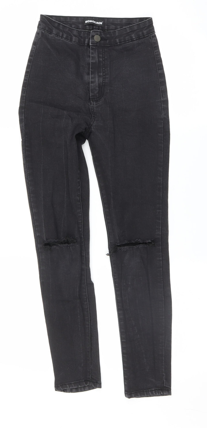 Momokrom Womens Black   Skinny Jeans Size 6 L26 in