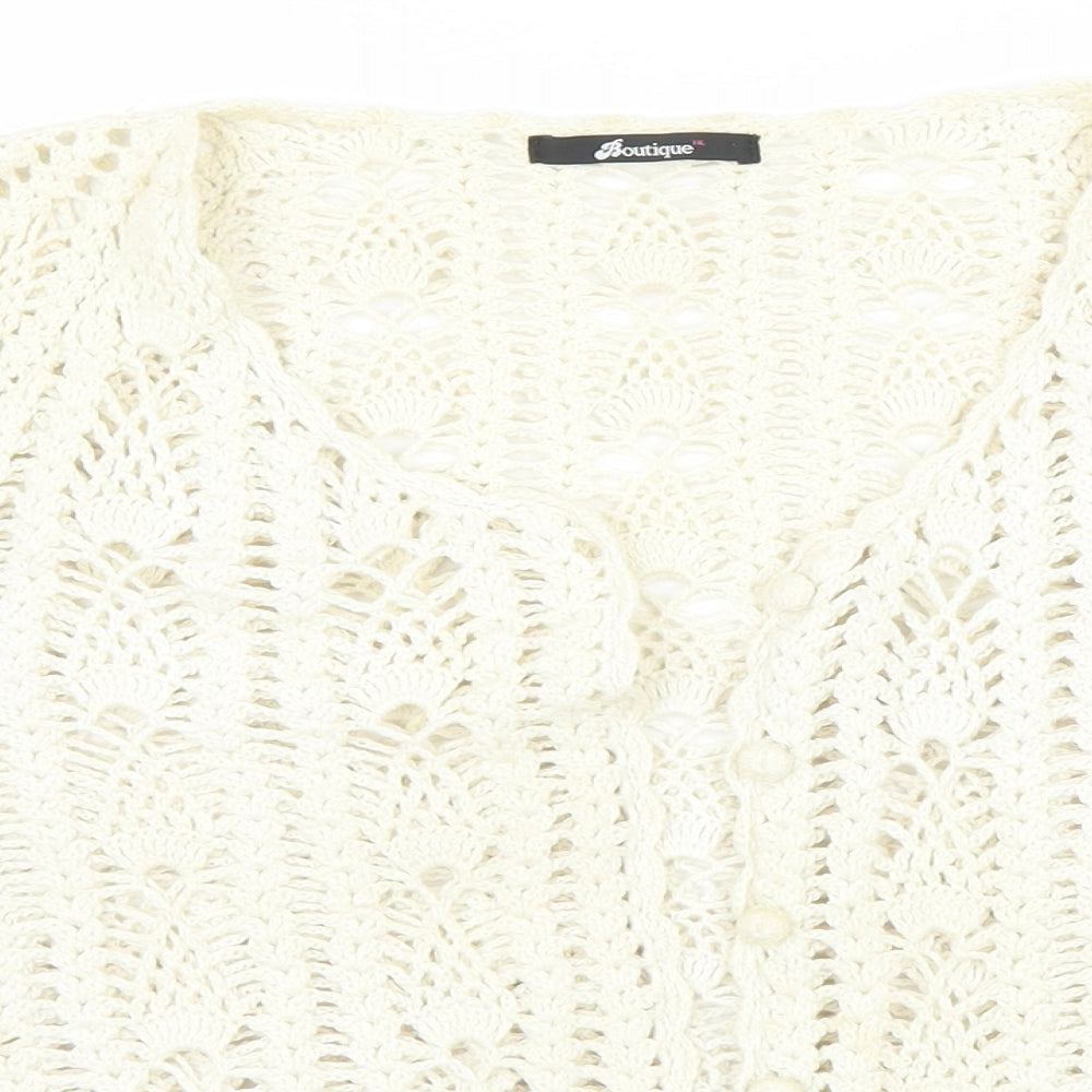 New Look Womens Beige   Cardigan Jumper Size L