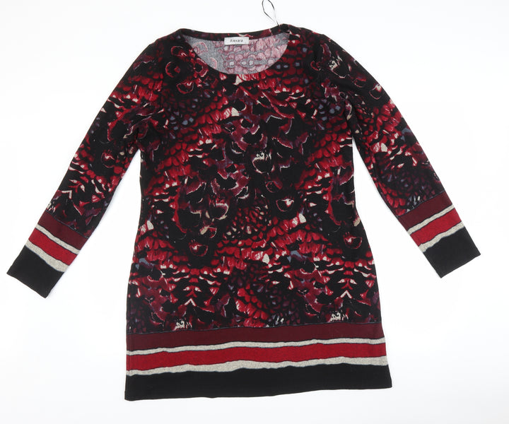Alexara Womens Red Fair Isle Jacket Dress Size L