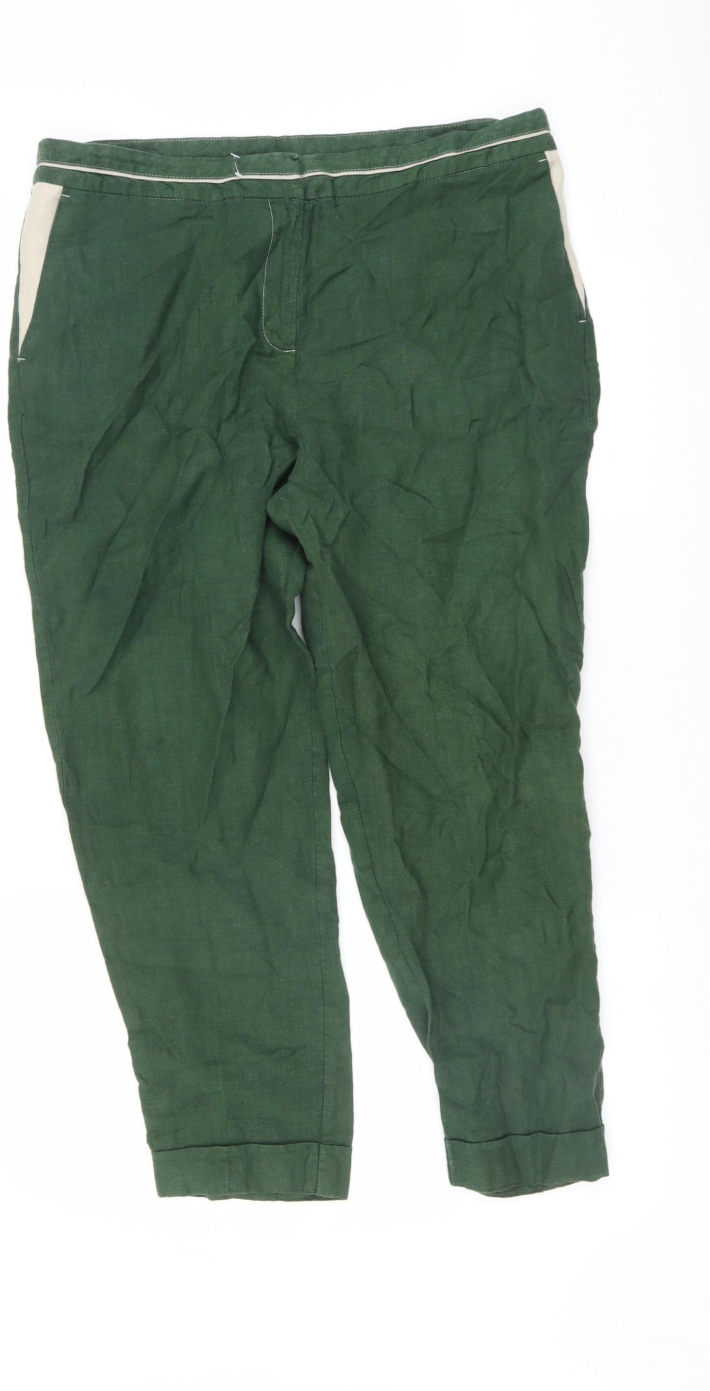 TU Womens Green   Trousers  Size 14 L25.5 in