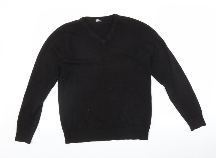 Cedar Wood State Mens Black Pullover Jumper Size S