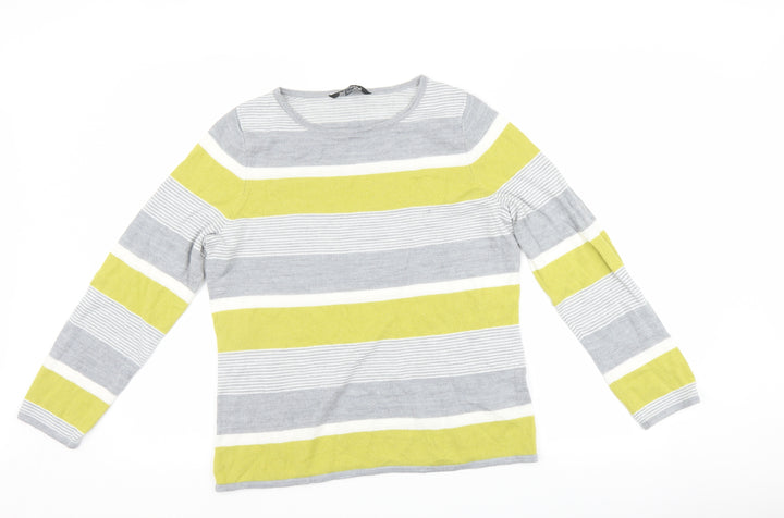 Bonmarché Womens Multicoloured Striped Pullover Jumper Size 14