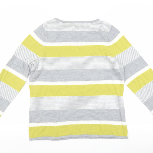 Bonmarché Womens Multicoloured Striped  Pullover Jumper Size 14