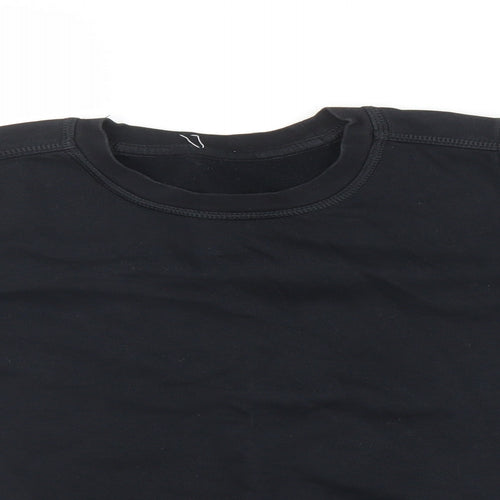 Marks and Spencer Boys Black   Pullover Sweatshirt Size 9-10 Years