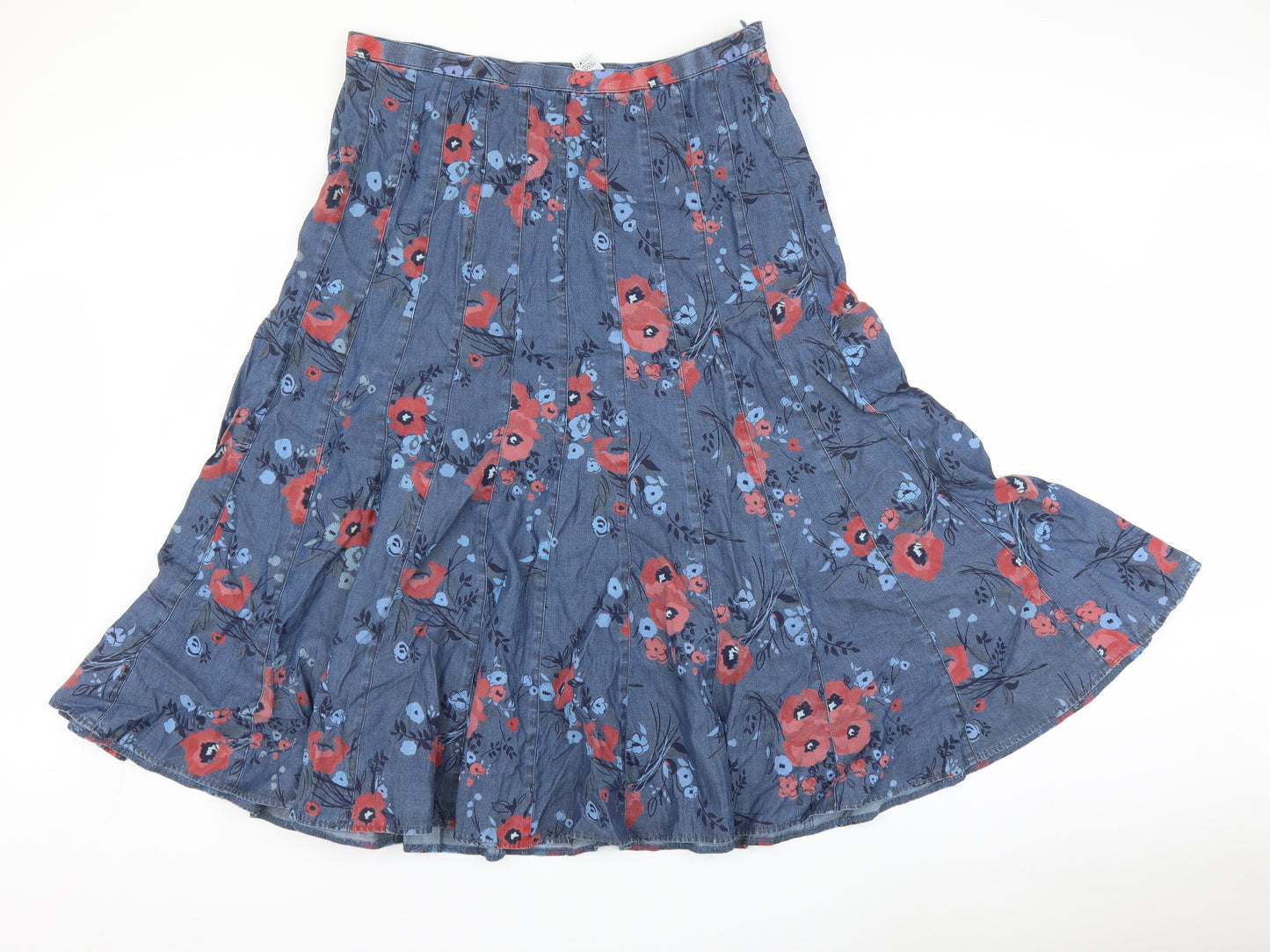 Marks and Spencer Womens Blue Floral  Maxi Skirt Size 18