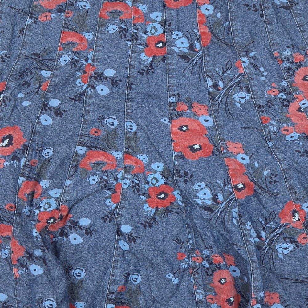 Marks and Spencer Womens Blue Floral  Maxi Skirt Size 18