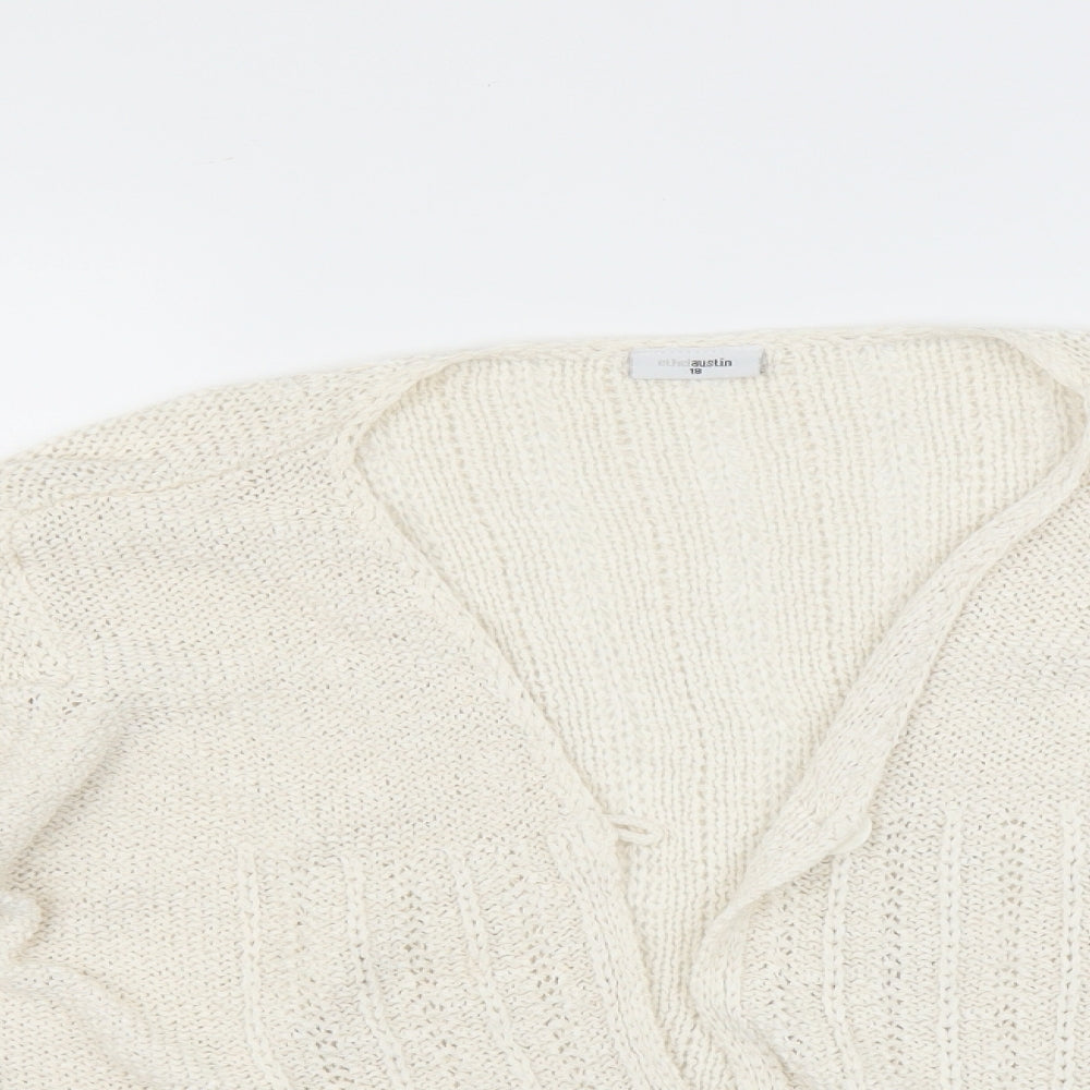 Ethel Austin Womens Ivory   Cardigan Jumper Size 18
