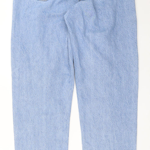 Primark Womens Blue  Denim Straight Jeans Size 14 L31 in