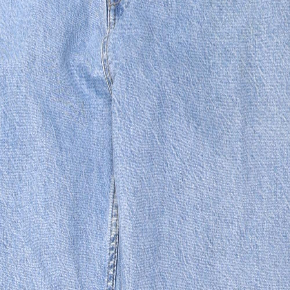 Primark Womens Blue  Denim Straight Jeans Size 14 L31 in