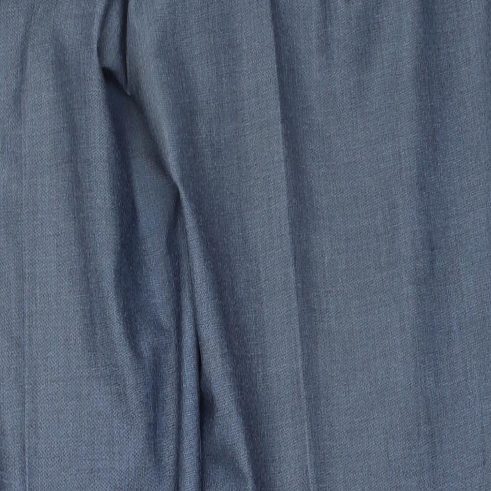 Burton Mens Blue   Trousers  Size 34 in L30 in