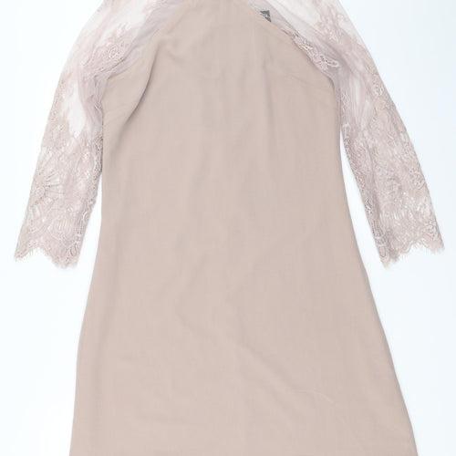 Little Mistress Womens Beige   Mini  Size 8