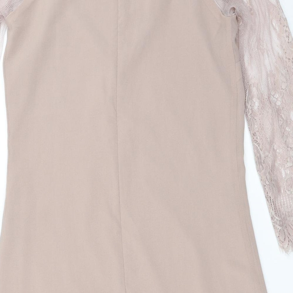 Little Mistress Womens Beige   Mini  Size 8