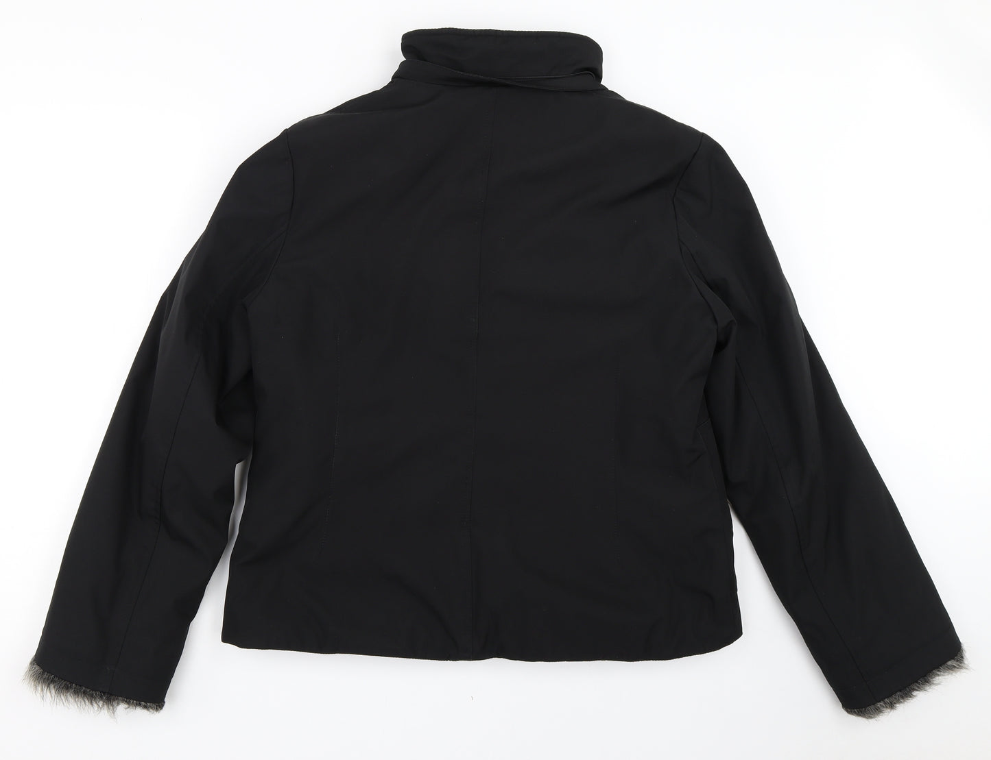 Principles Womens Black   Overcoat Coat Size 14