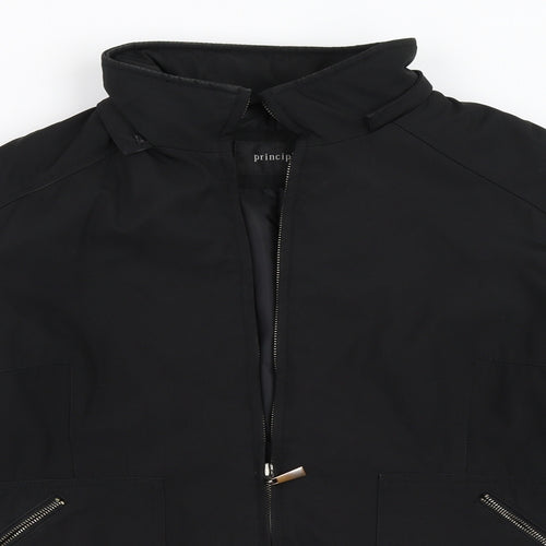Principles Womens Black   Overcoat Coat Size 14
