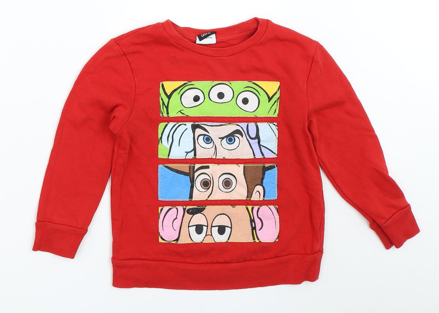George Boys Red   Pullover Sweatshirt Size 3-4 Years  - toy story