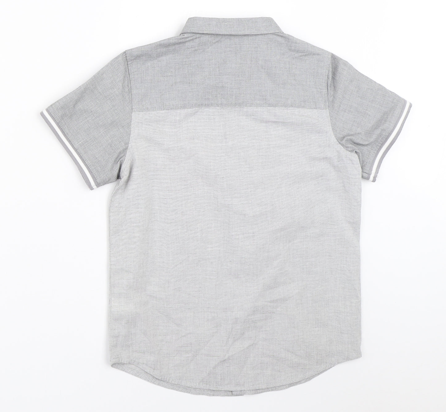 Matalan Boys Grey   Basic Button-Up Size 9 Years