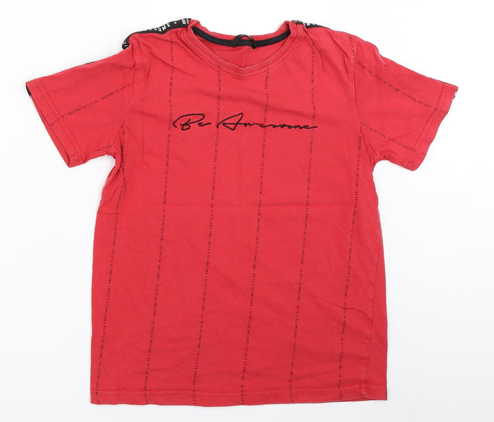 George Boys Red   Basic T-Shirt Size 12-13 Years
