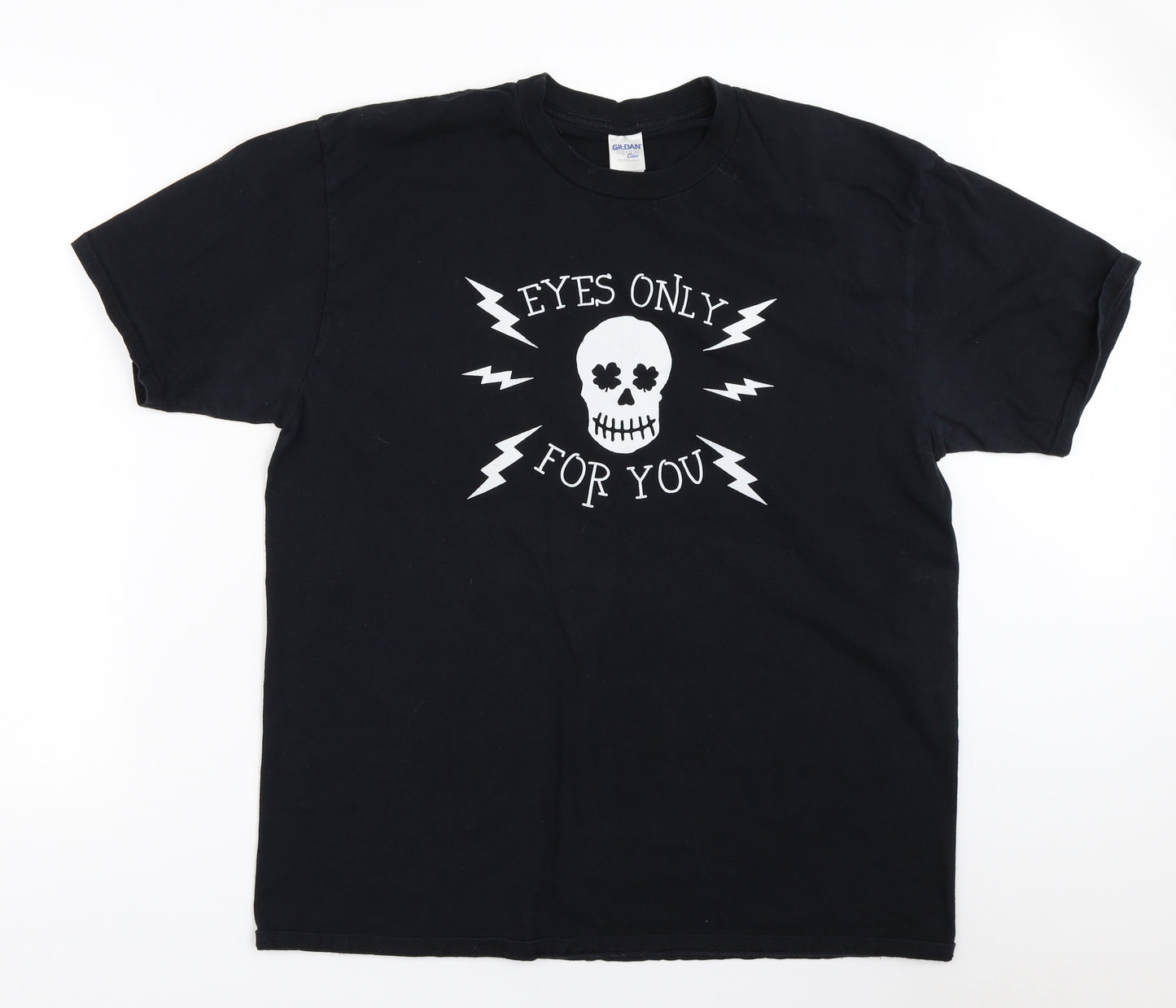 Gildan Mens Black    T-Shirt Size XL