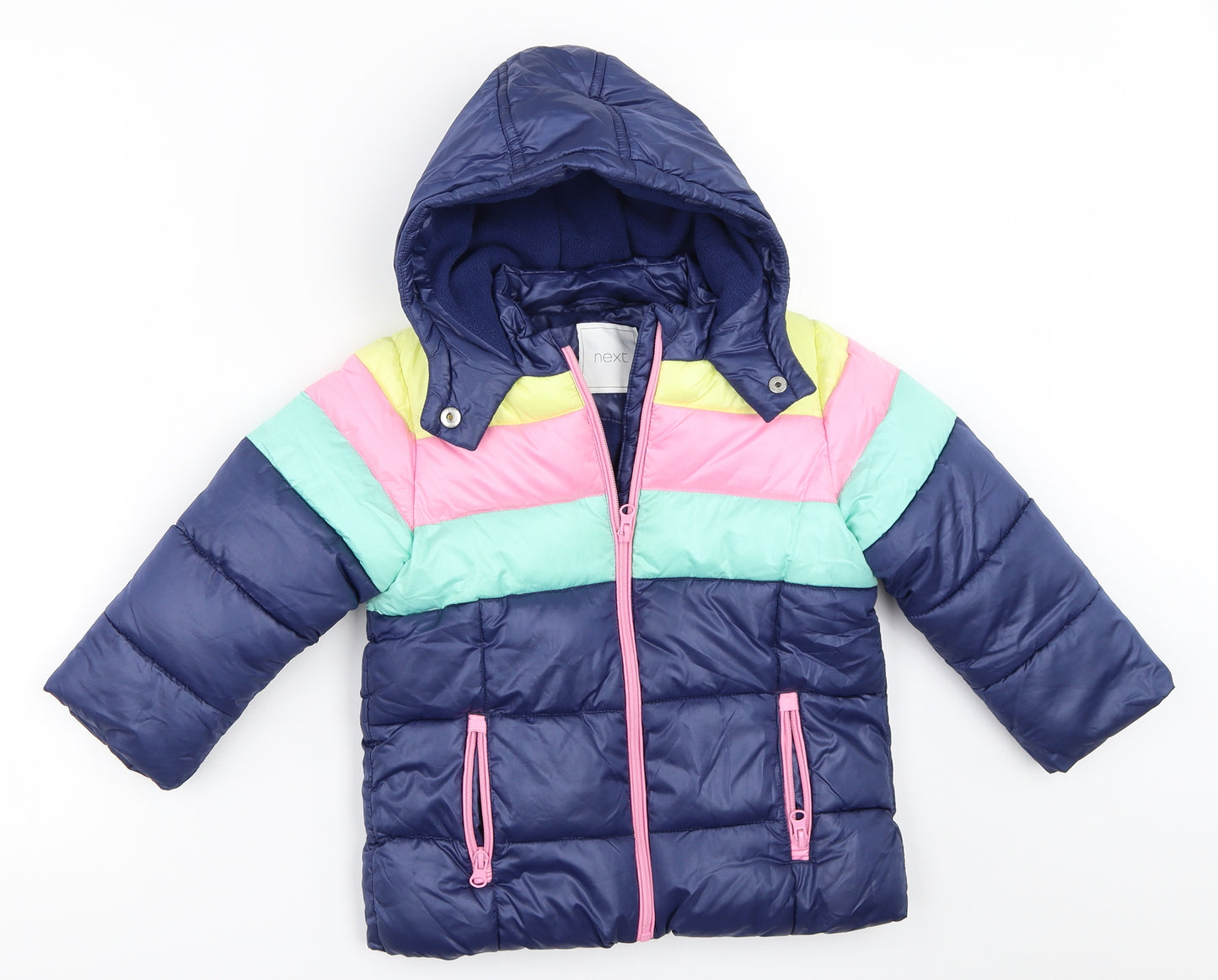 New Look Girls Blue   Puffer Jacket Coat Size 3-4 Years