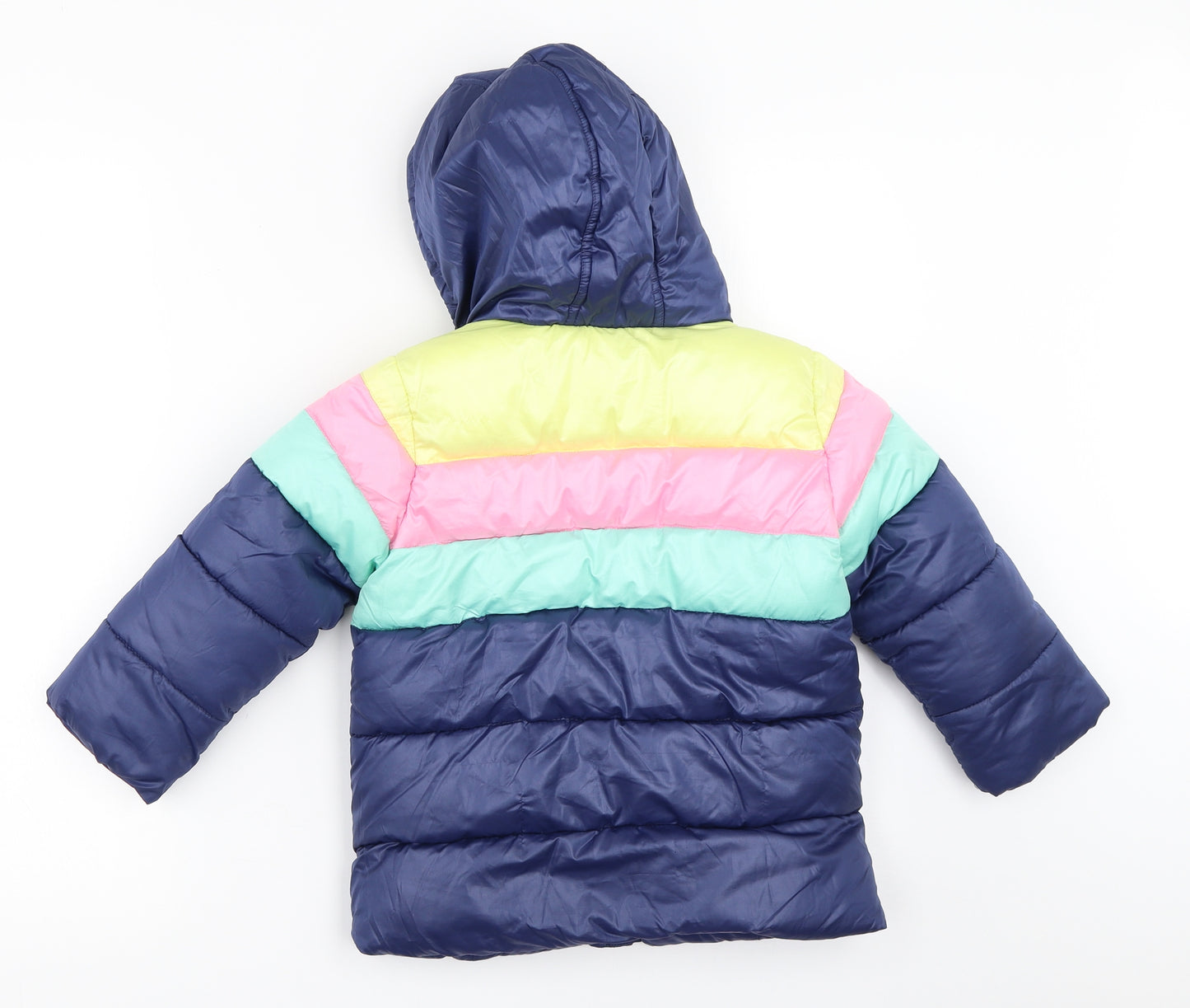 New Look Girls Blue   Puffer Jacket Coat Size 3-4 Years