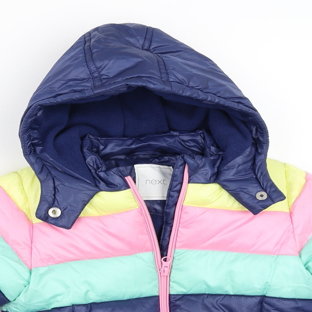 New Look Girls Blue   Puffer Jacket Coat Size 3-4 Years