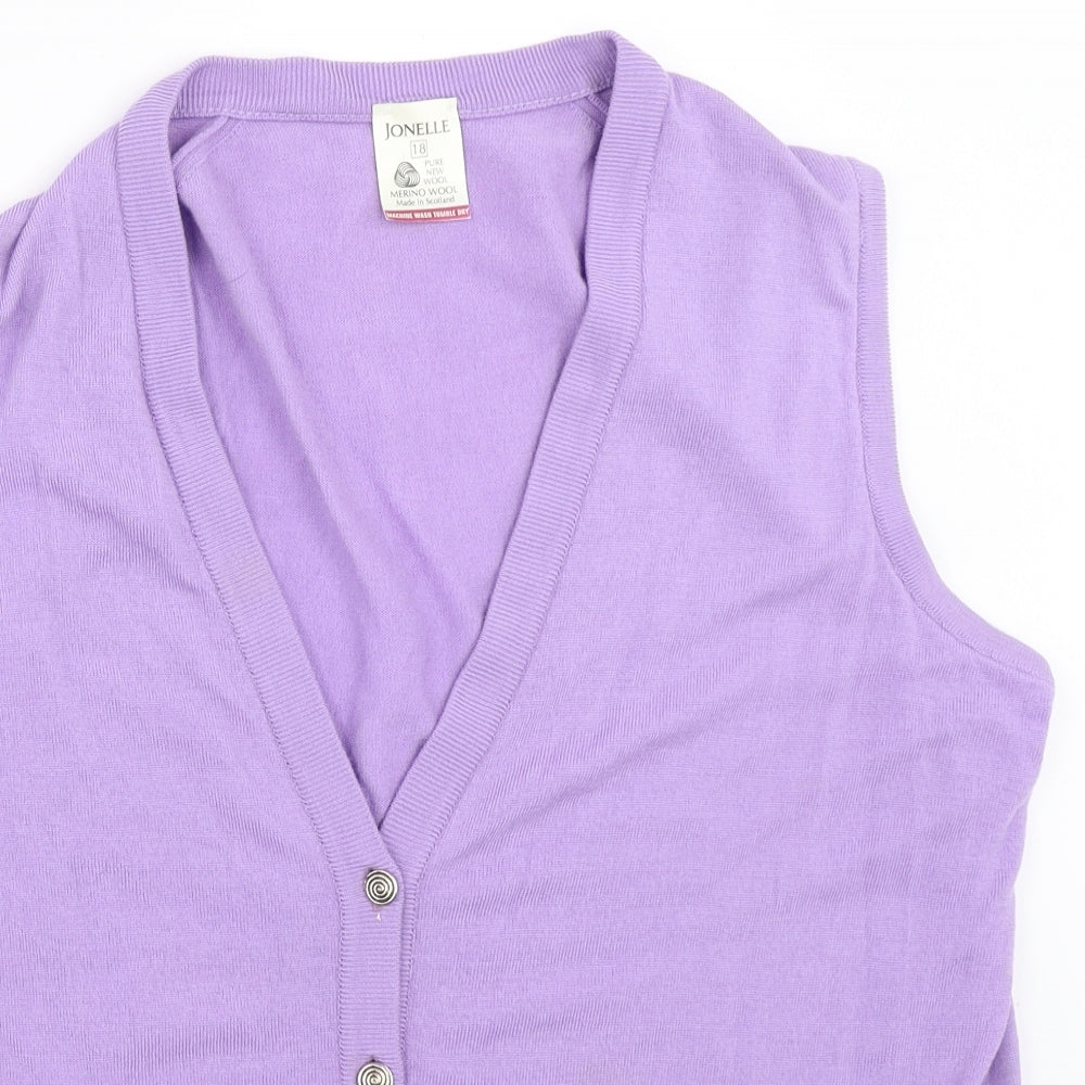 Jonelle Womens Purple   Cardigan Jumper Size 18