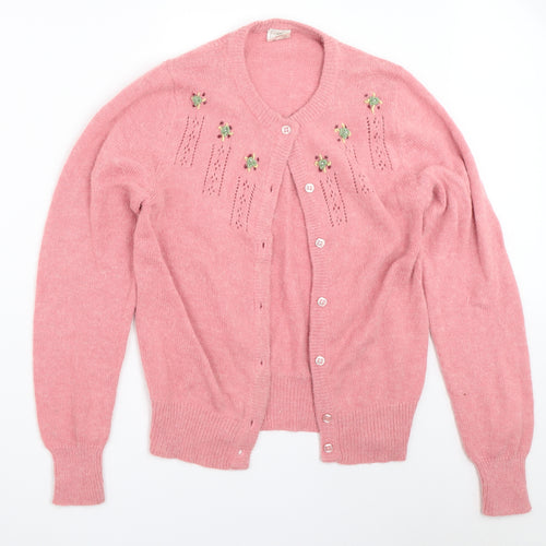 Preworn Womens Pink   Cardigan Jumper Size 12