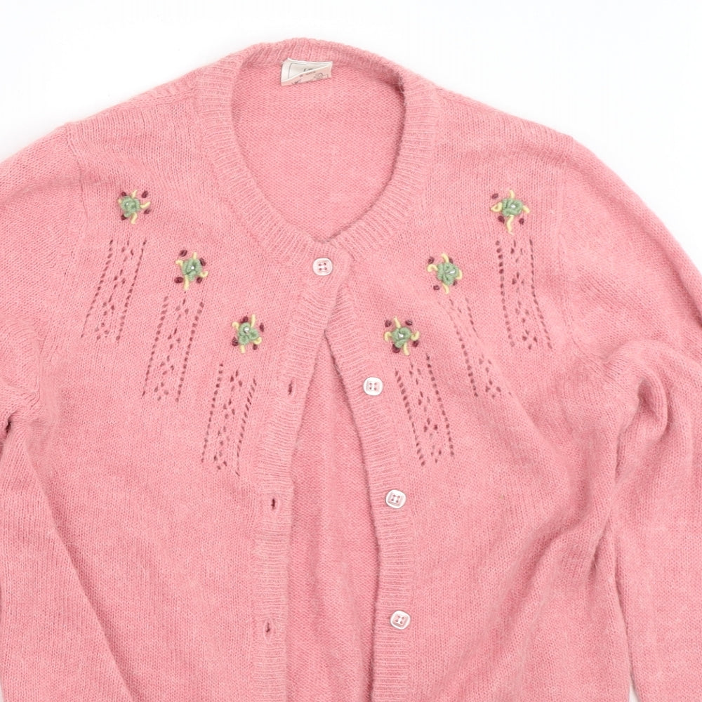 Preworn Womens Pink   Cardigan Jumper Size 12
