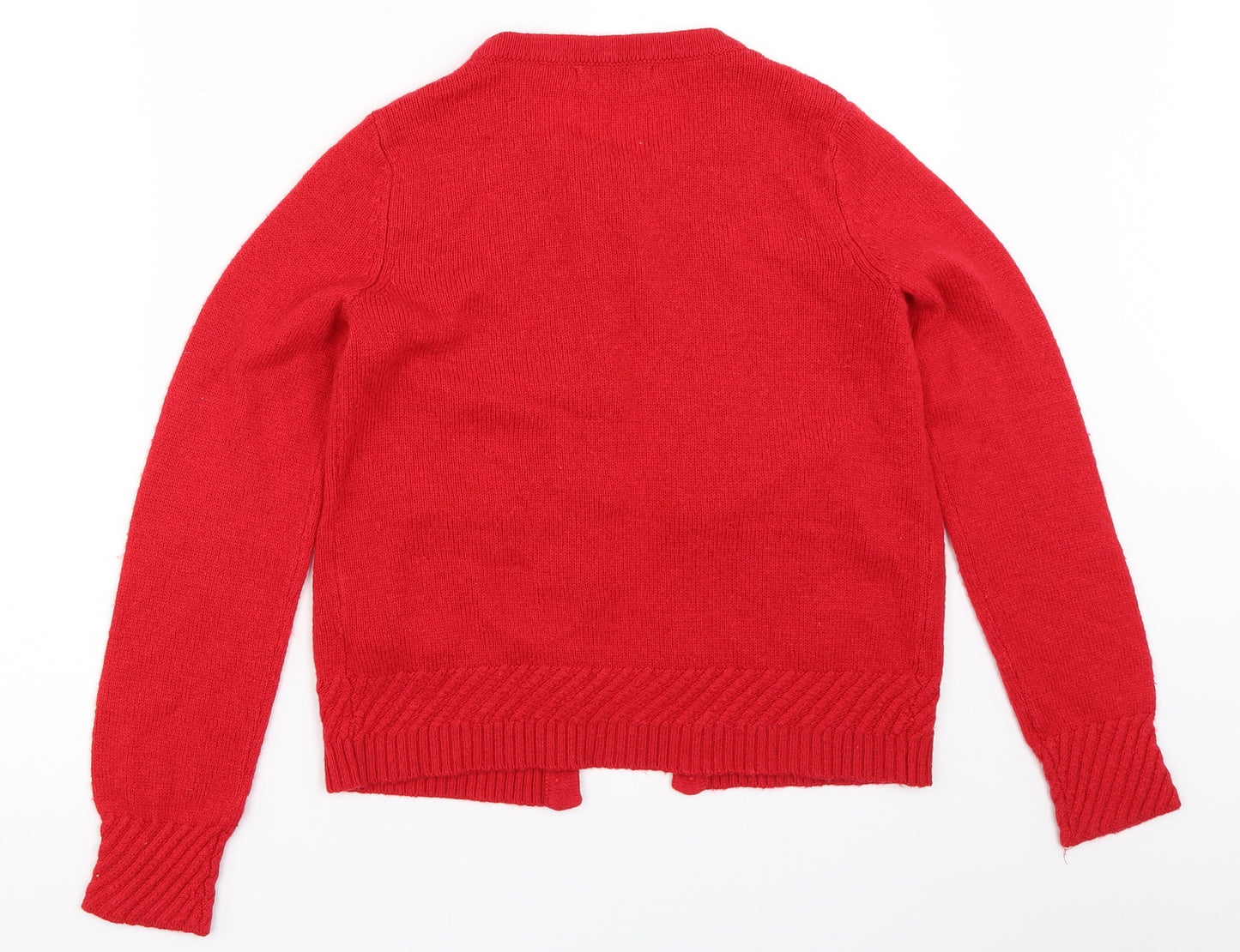 Marks and Spencer Womens Red   Cardigan Jumper Size 8