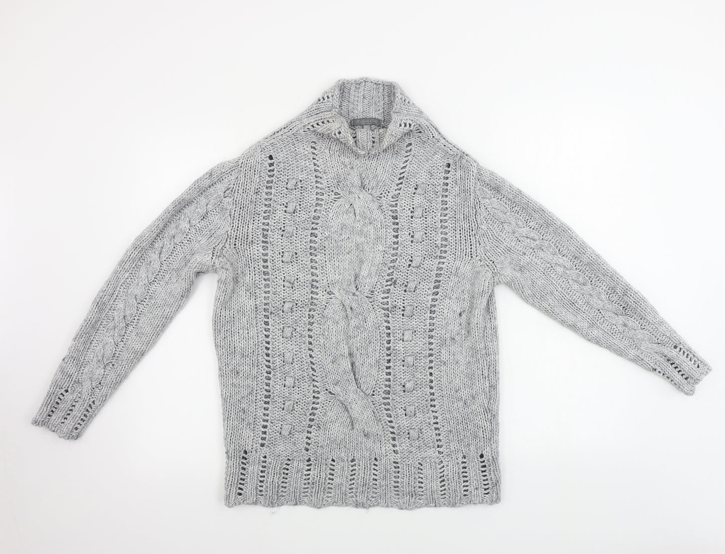 love chic Womens Grey   Pullover Jumper Size L