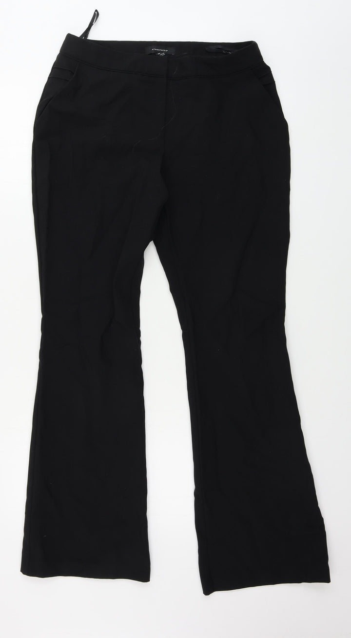 Atmosphere Womens Black Trousers Size 10 L30 in