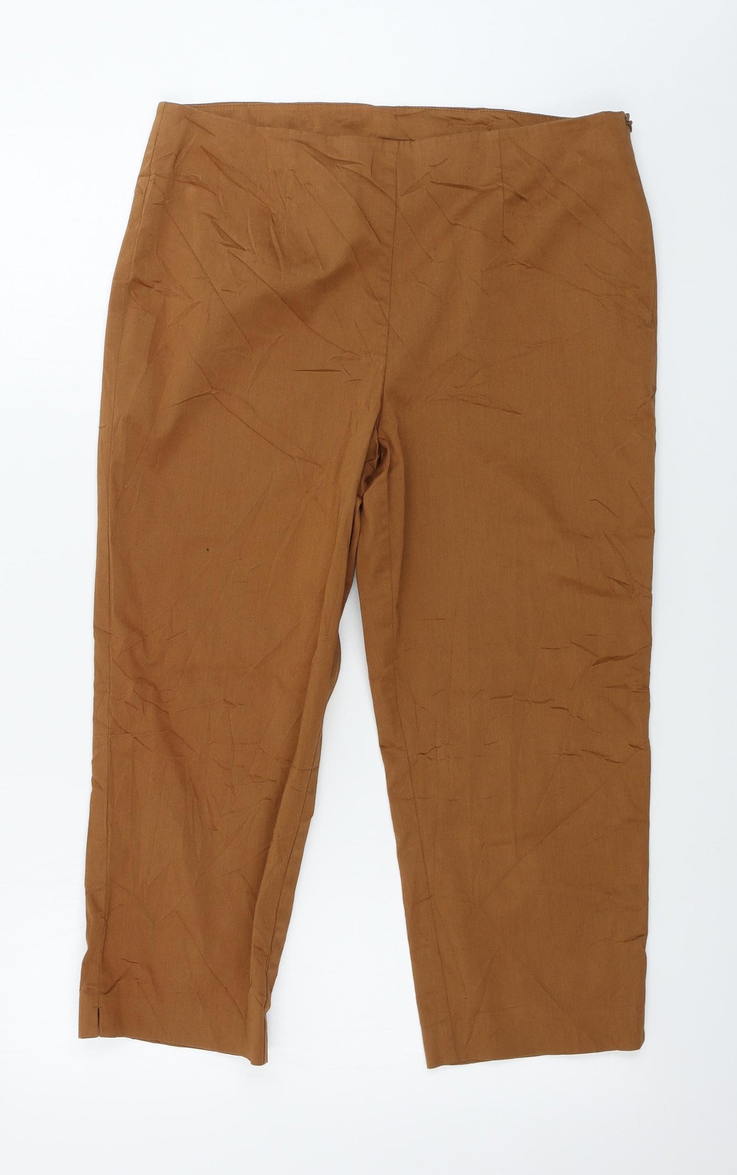 Marks and Spencer  Womens Brown   Trousers  Size 14 L21 in