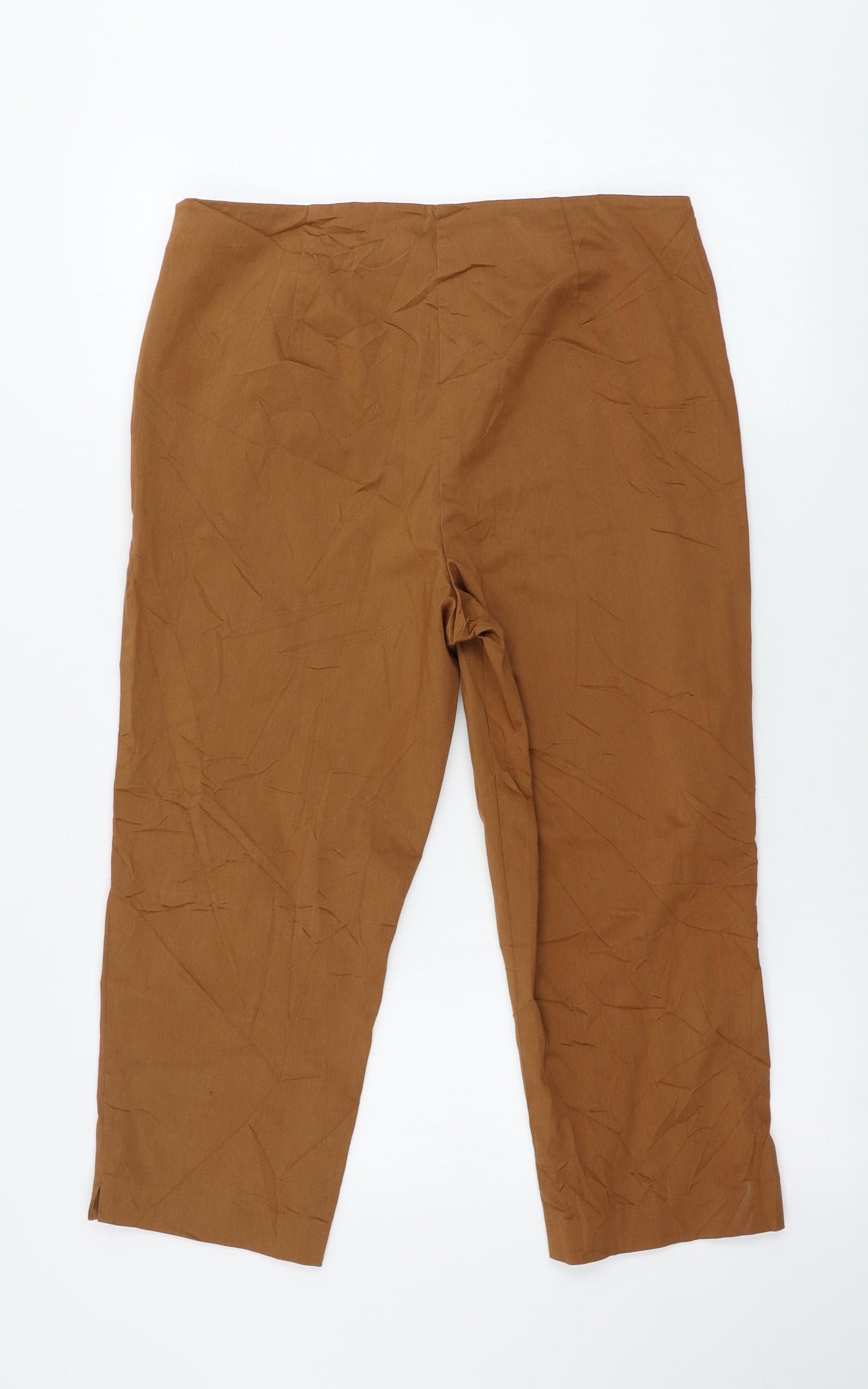 Marks and Spencer  Womens Brown   Trousers  Size 14 L21 in