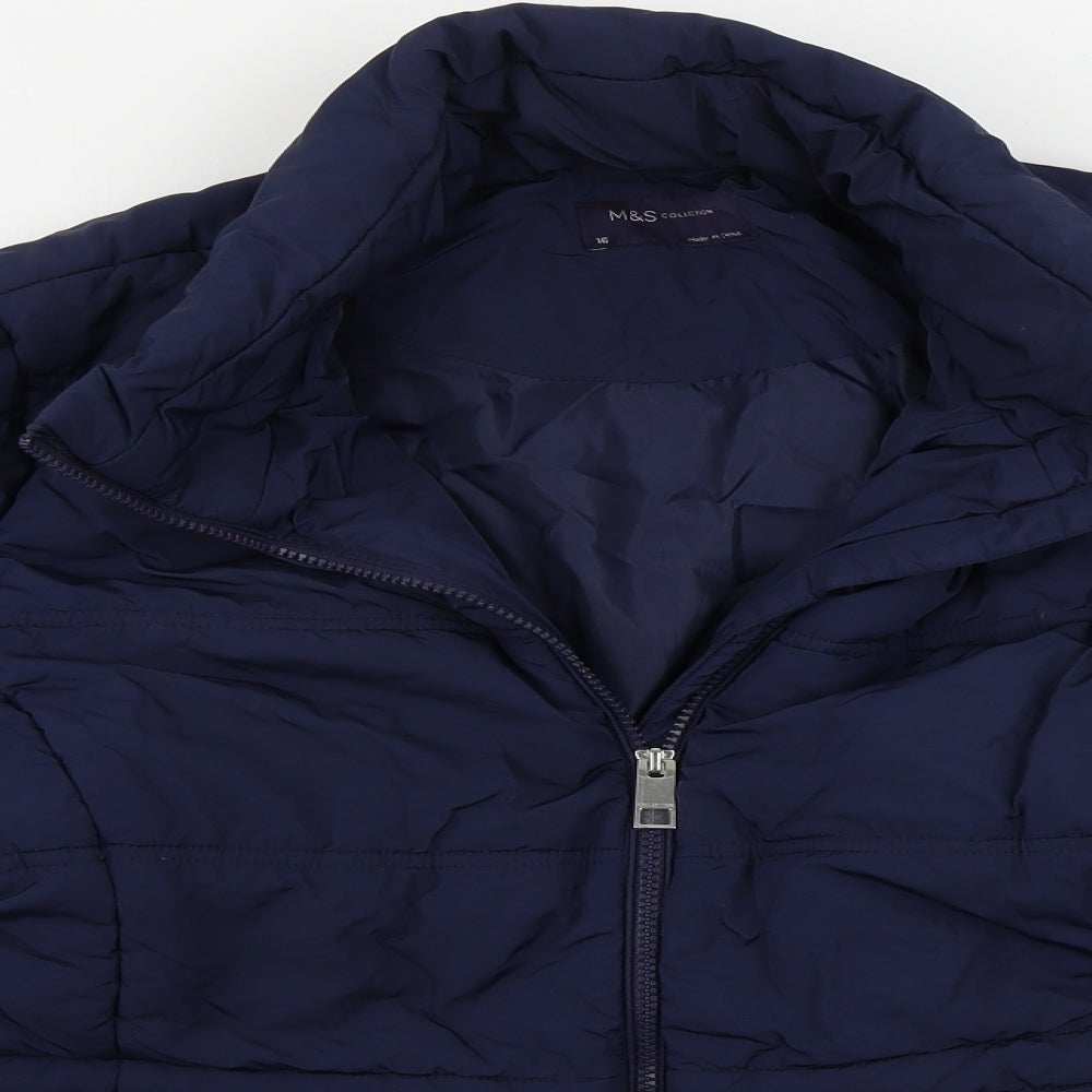 Marks and Spencer  Womens Blue   Jacket Coat Size 16