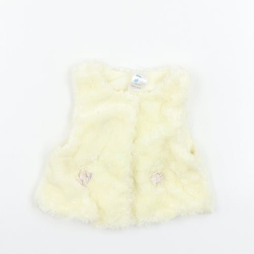 Preworn  Girls Ivory   Cardigan Jumper Size 6-9 Months