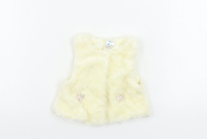 Preworn  Girls Ivory   Cardigan Jumper Size 6-9 Months
