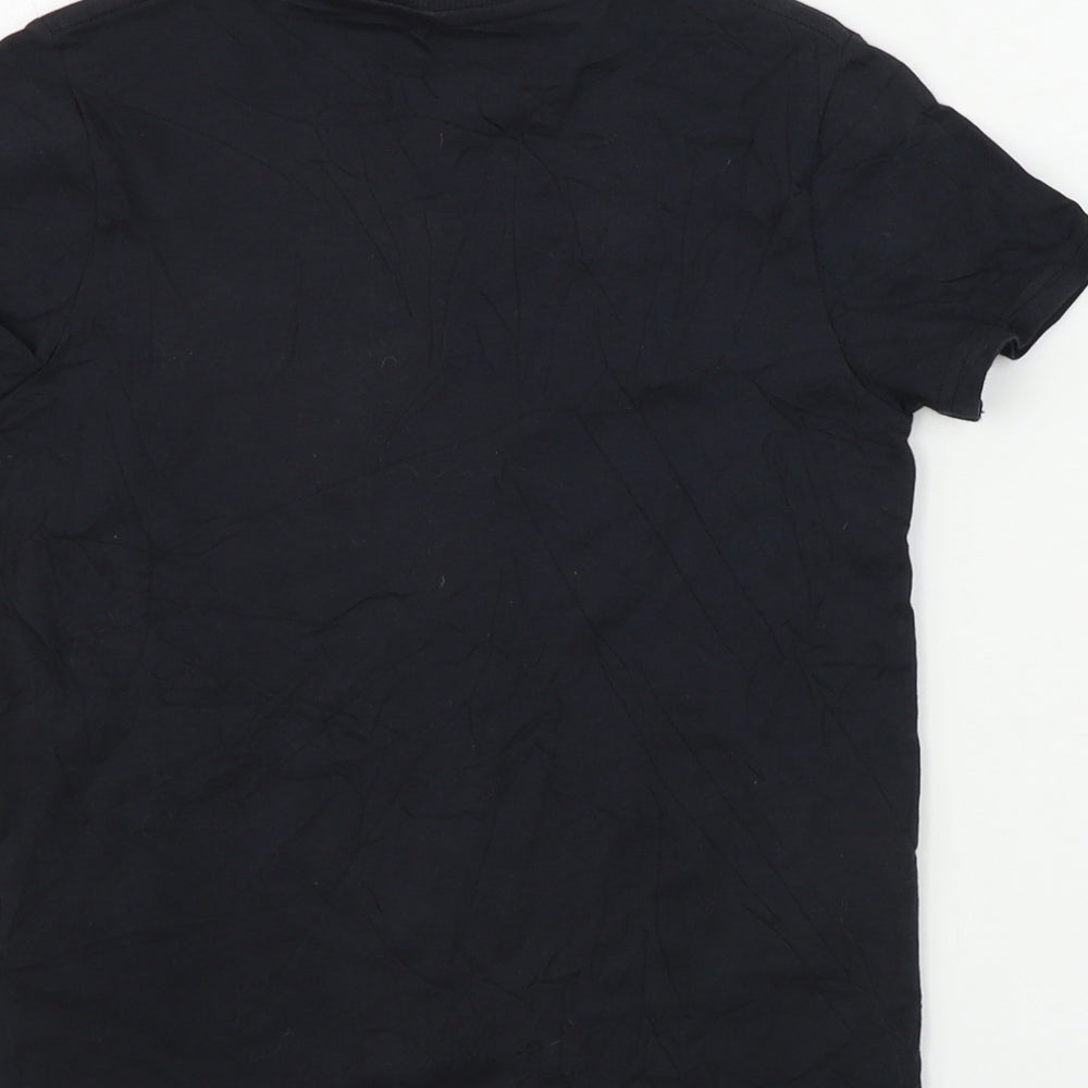 Marks and Spencer  Boys Black   Basic T-Shirt Size 7-8 Years
