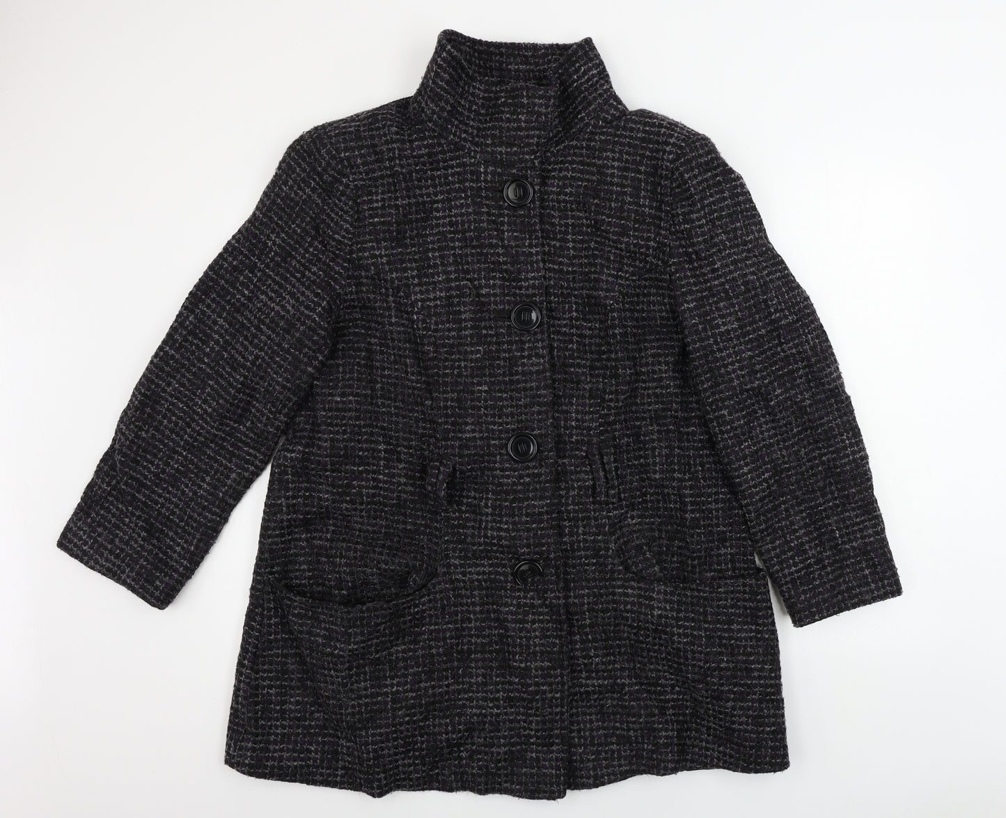 Debenhams  Womens Purple Check  Jacket Coat Size 20