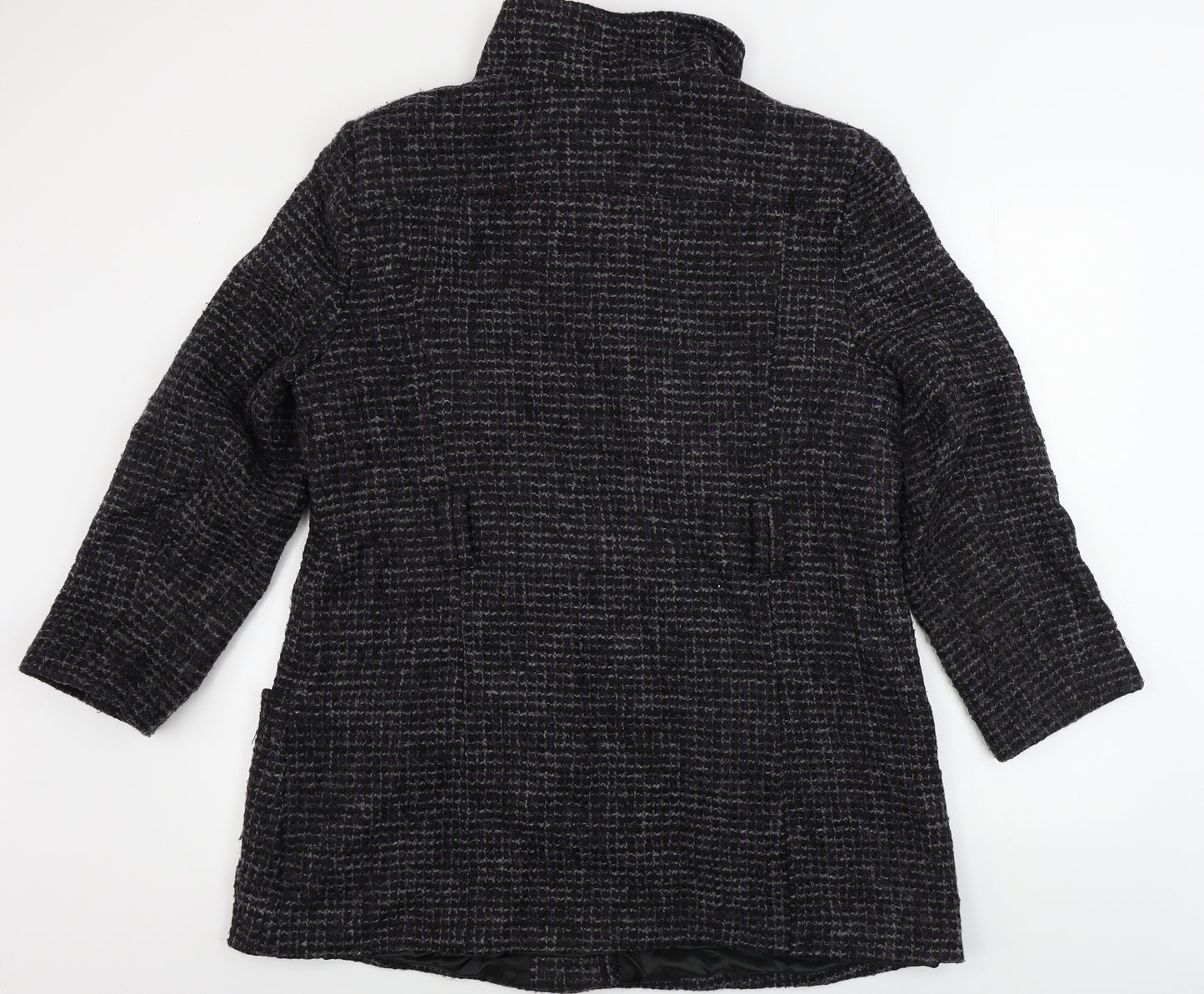 Debenhams  Womens Purple Check  Jacket Coat Size 20