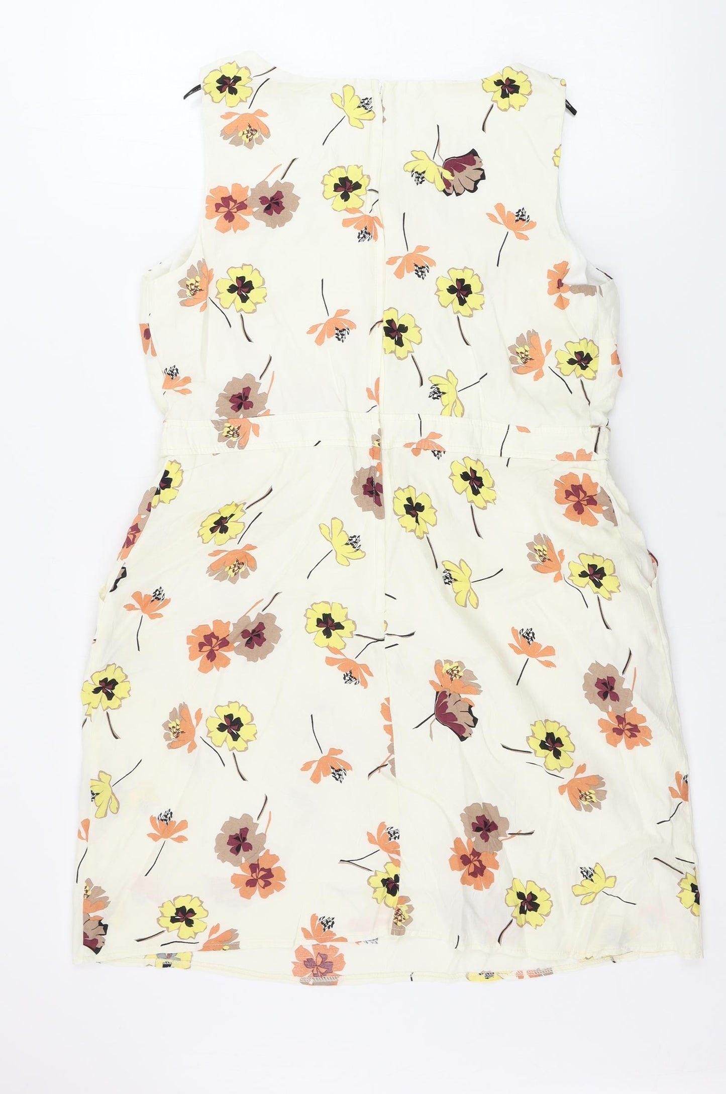 Dorothy Perkins  Womens Beige Floral  A-Line  Size 16