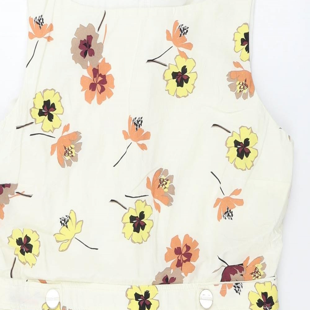 Dorothy Perkins  Womens Beige Floral  A-Line  Size 16