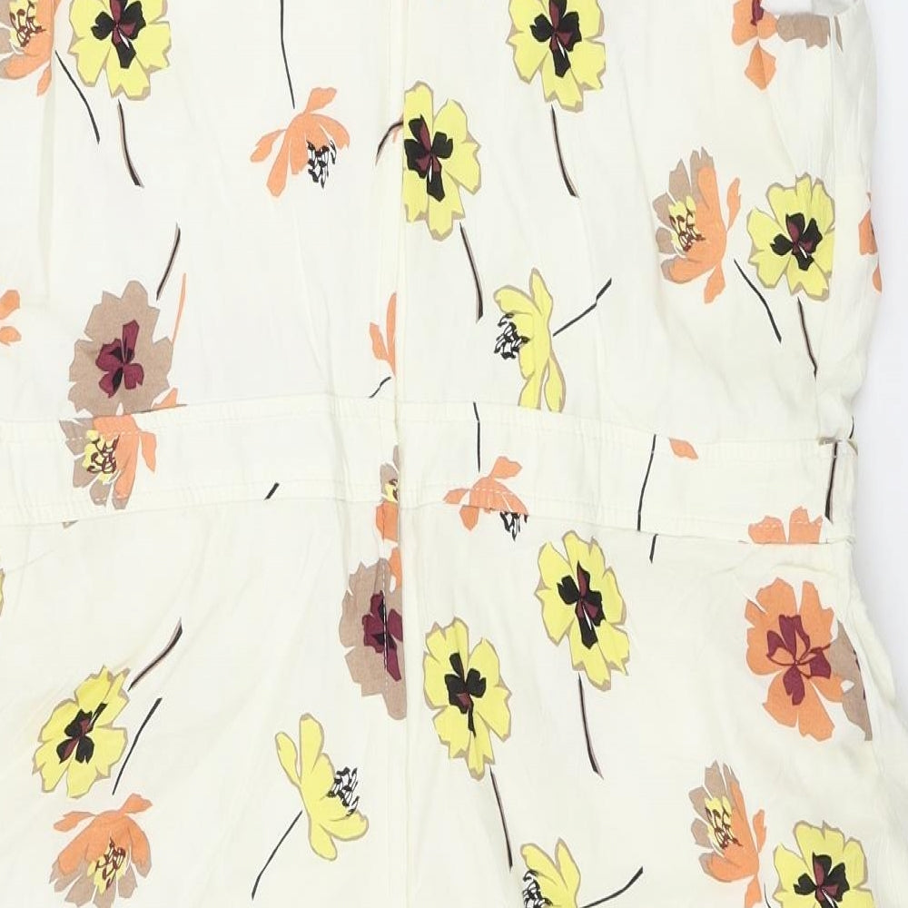 Dorothy Perkins  Womens Beige Floral  A-Line  Size 16
