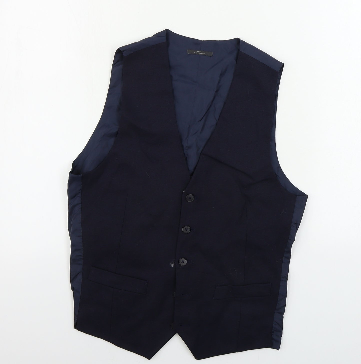 Marks and Spencer  Mens Blue   Jacket Suit Waistcoat Size S