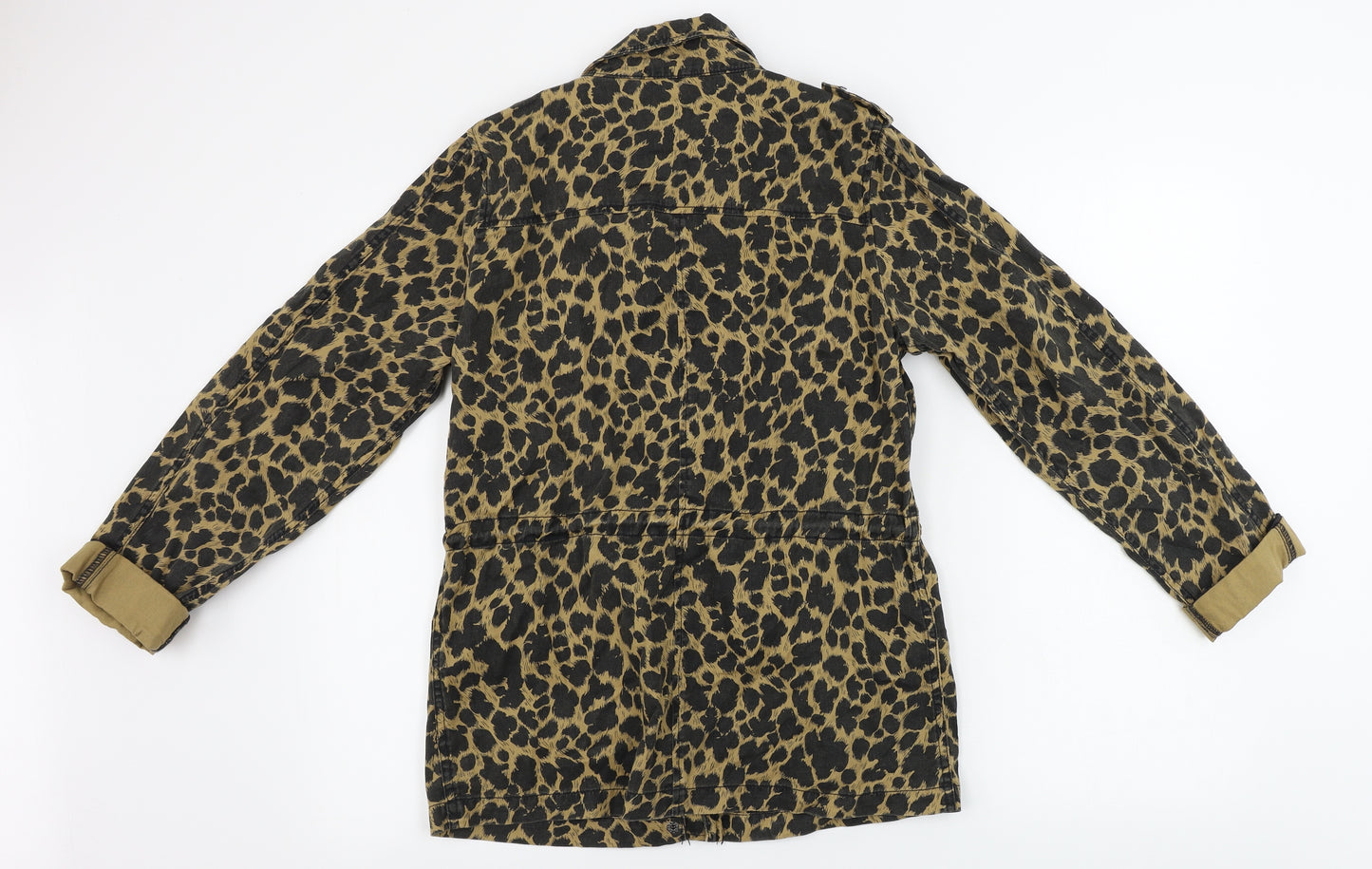 Primark  Womens Brown Animal Print  Jacket Coat Size XS