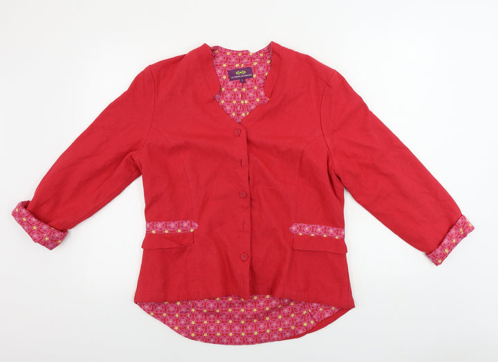 la flance du mekong Womens Red Jacket Coat Size L
