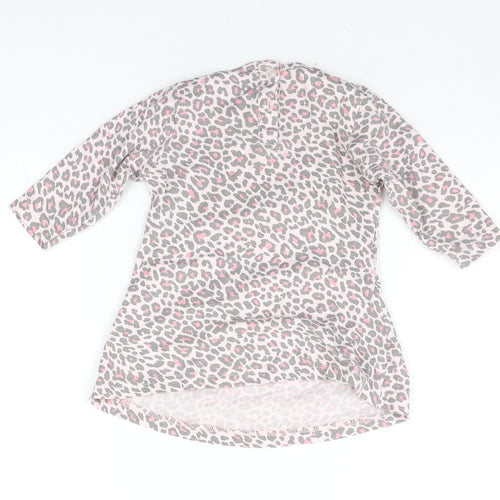 North Lights Baby Pink Animal Print  Basic T-Shirt Size 3-6 Months